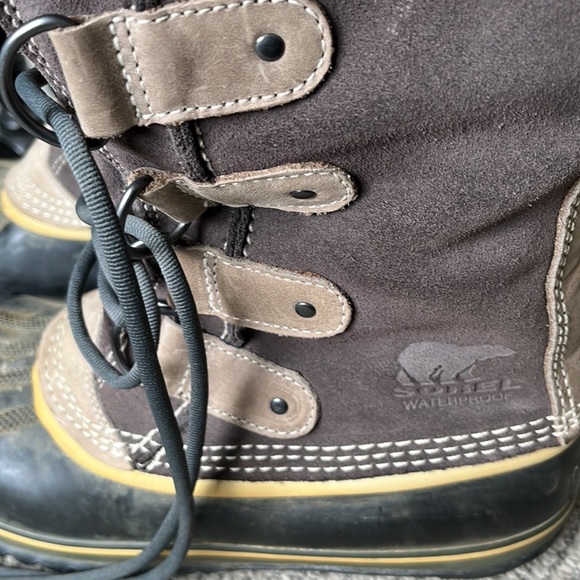 Handcrafted Sorel Natural Rubber Snow Boots Size 10 - Picture 2 of 6